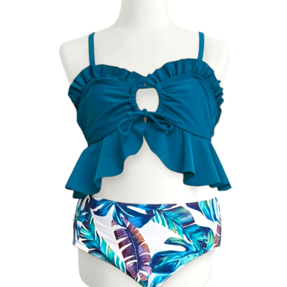 New! Girls Swimsuit 2 Piece Set